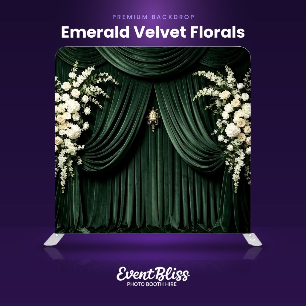 Backdrop (Emerald Velvet Florals)