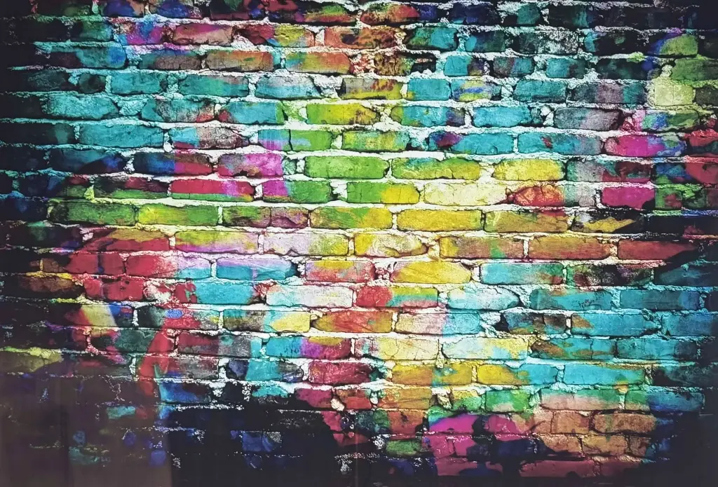 Backdrop (Colourful Brick Wall)