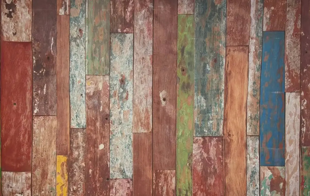 Backdrop (Colourful Wooden Wall)