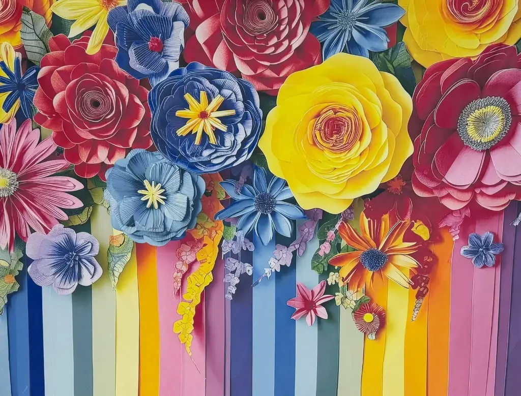 Backdrop (Colourful Giant Flowers)