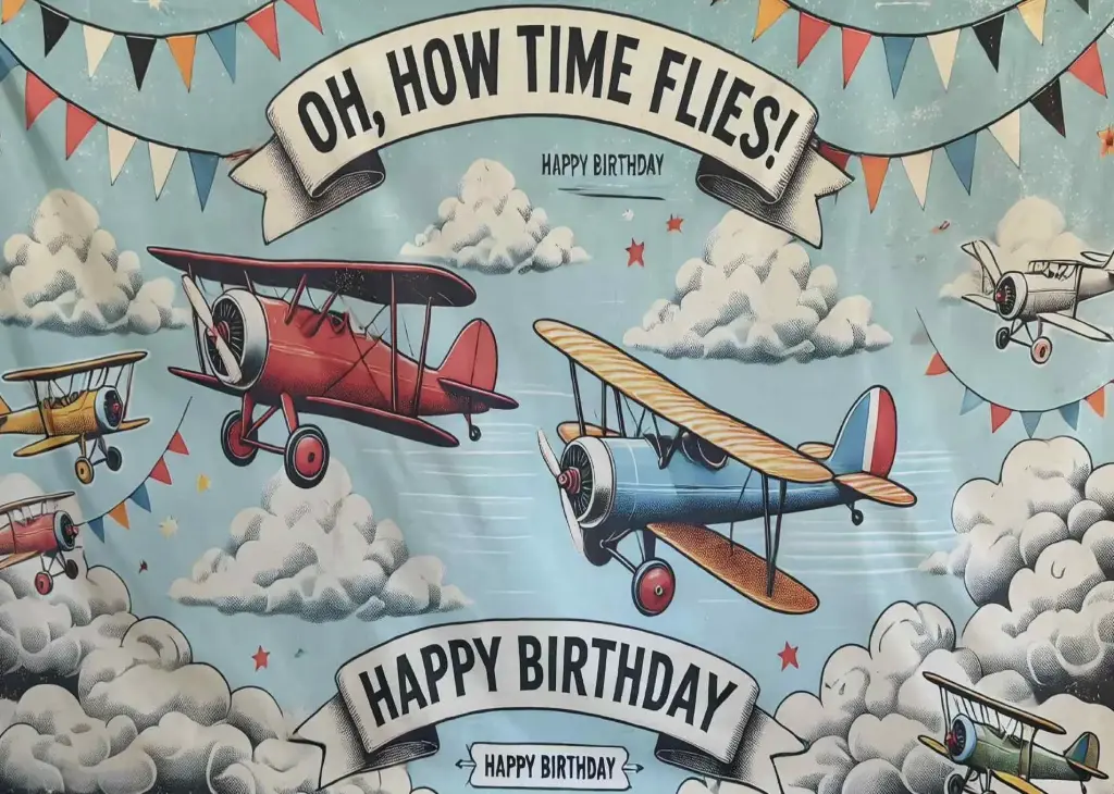 Backdrop (Happy Birthday Planes)