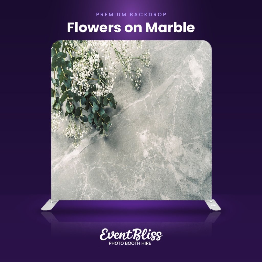 Backdrop (Flowers on Marble)