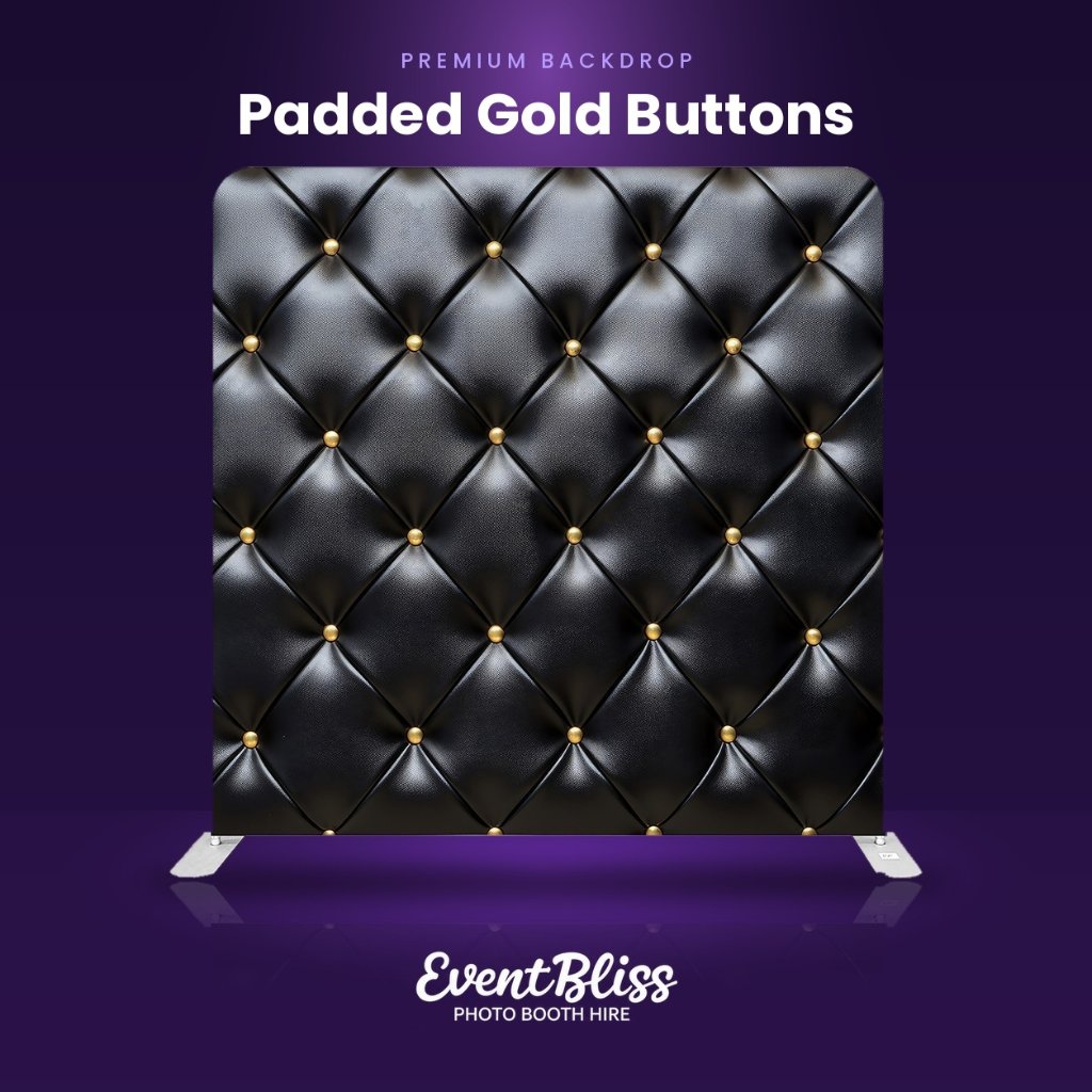 Backdrop (Padded Gold Buttons)