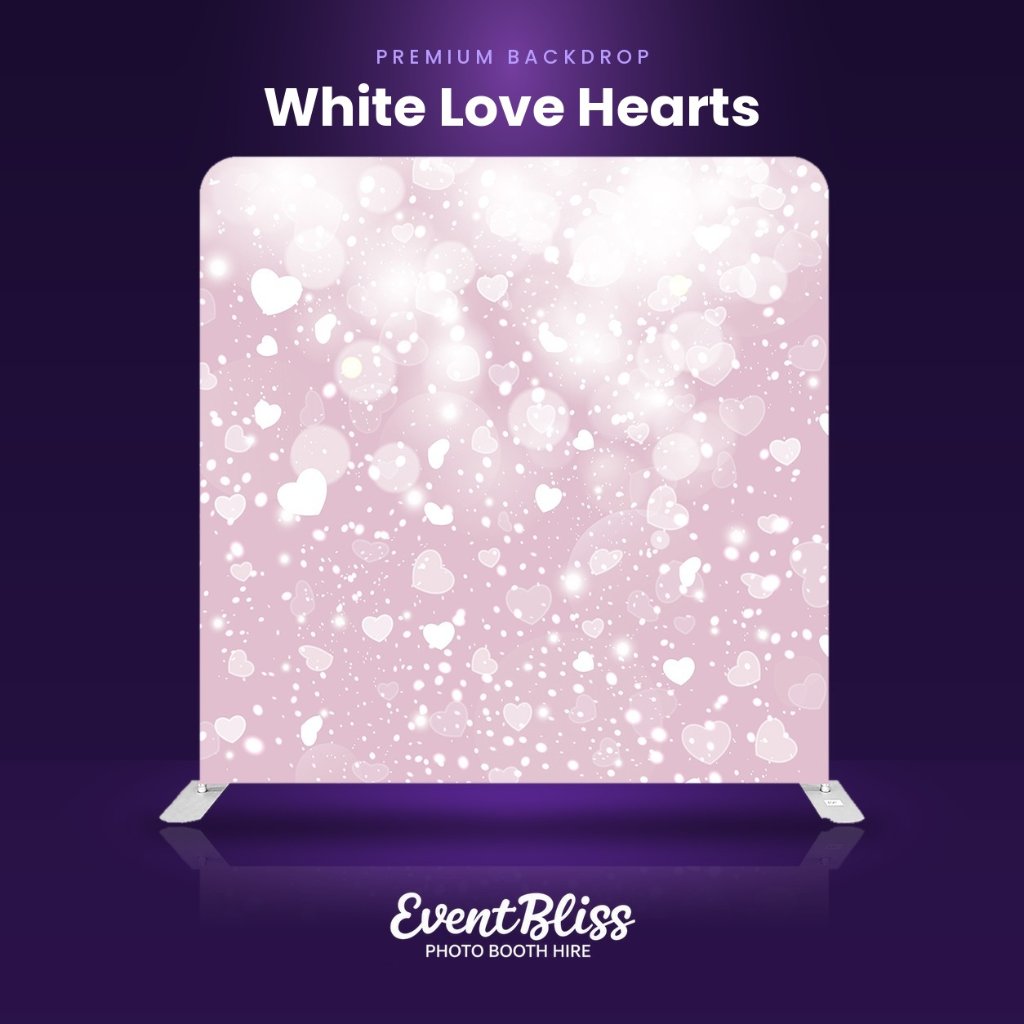 Backdrop (White Love Hearts)