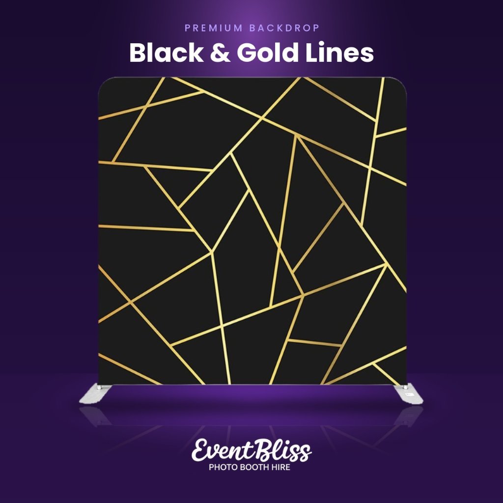 Backdrop (Black & Gold Lines)