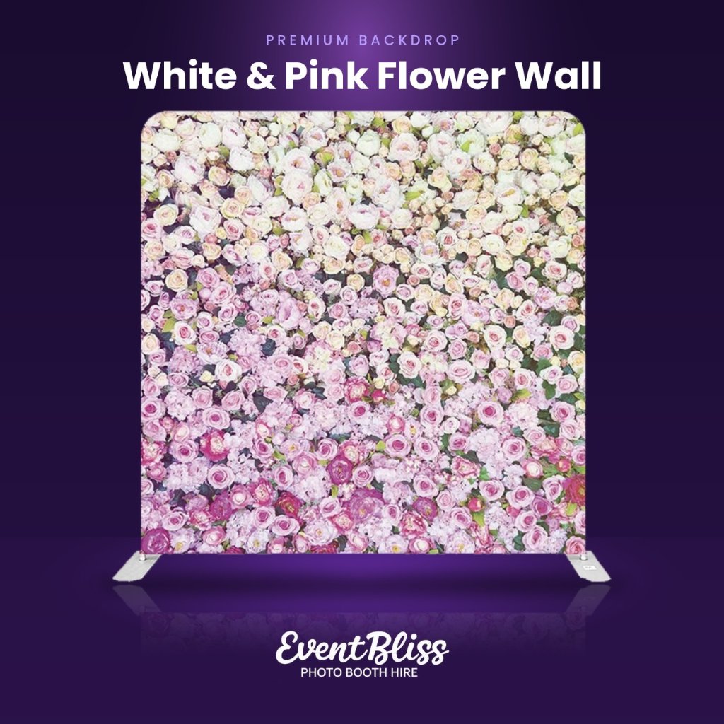 Backdrop (White & Pink Flower Wall)